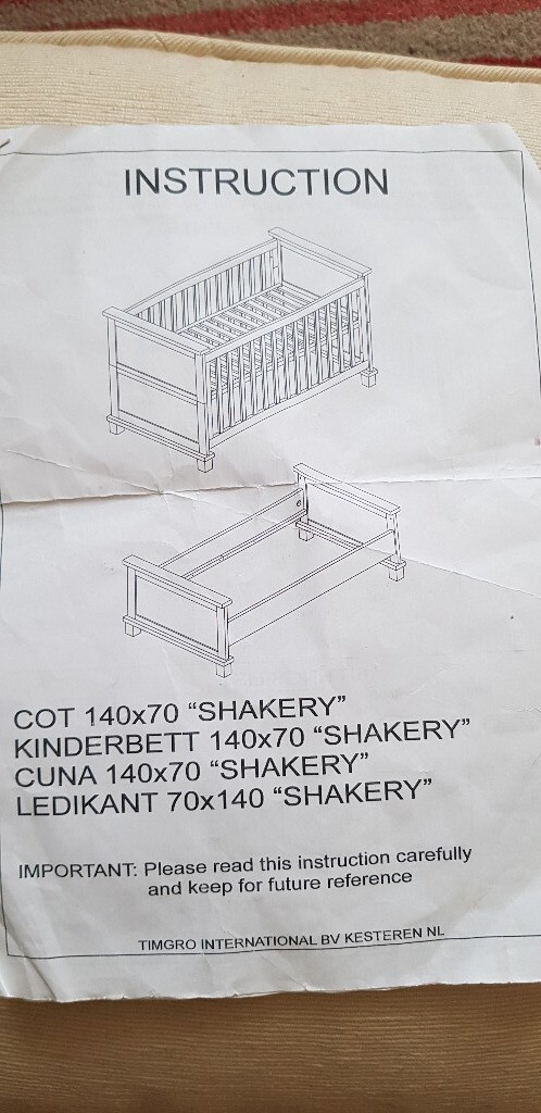 kidsmill shakery cot bed